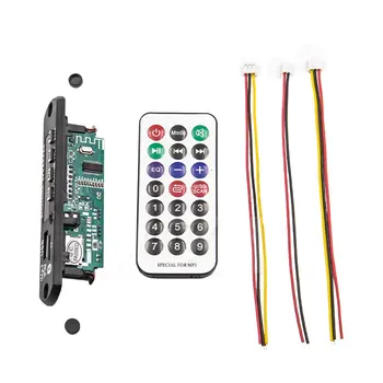 

Wireless MP3 WMA Decoder Board Remote Control Player 12V Bluetooth 5.0 USB FM AUX TF SD Card Module Car Radio MP3 Speaker