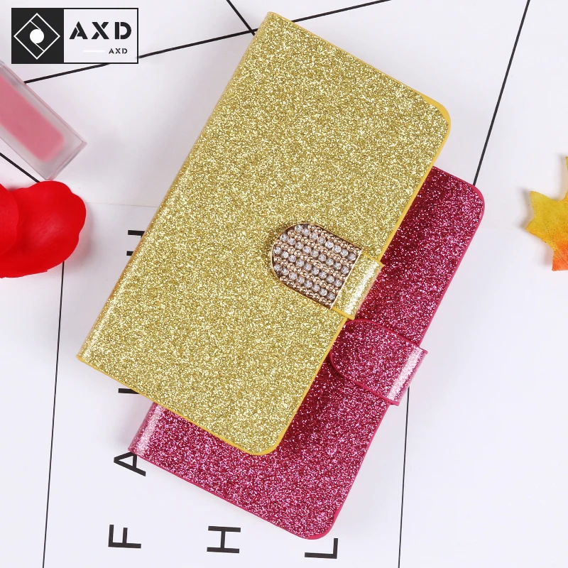 Роскошный блестящий чехол AXD для Xiaomi Mi4 4C 5 5x 5s Plus mi6 6X 8 Lite mi 9 SE откидной Чехол-книжка
