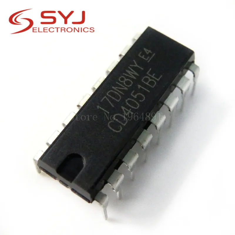 10 шт./лот CD4051BE CD4051 4051BE DIP 16 в наличии|Интегральные схемы| |