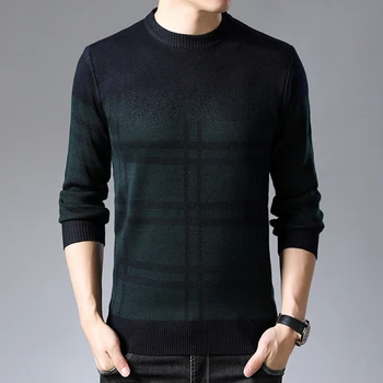 

Mens Knit Tops Sweater Pullover Basic O Neck for Autumn Winter Gradient Fashion Casual BO26311214