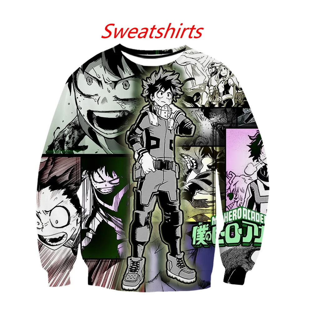 My Hero Academia Harajuku Anime 3D Casual Hoodies, Pants, Shorts And T-Shirts