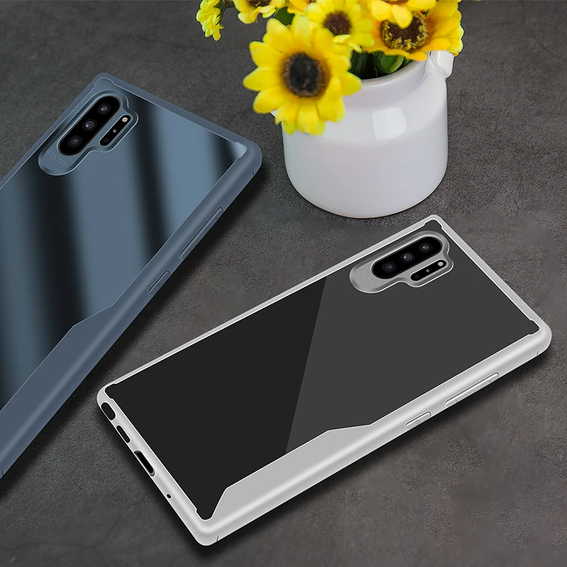 Противоударный Прозрачный чехол для телефона samsung Galaxy Note 10 Plus 9 8 S10 S9 S8 5G