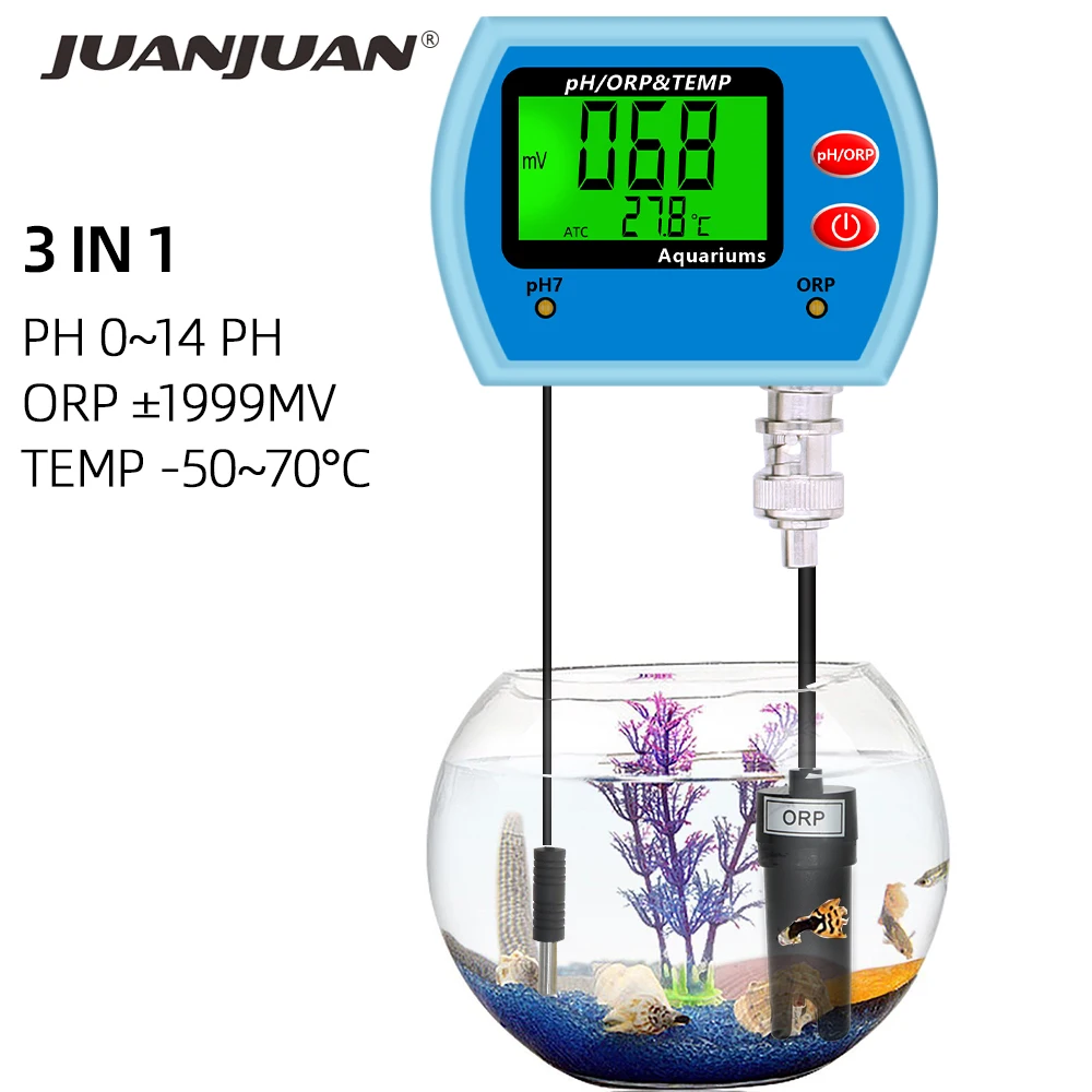 Description Picture 2 of itemDigital 3 in 1 PH/TEMP/ORP Meters PH Meter Redox Potential Tester TDS Detector Monitor PH Multi-Parameter Water Quality Tester