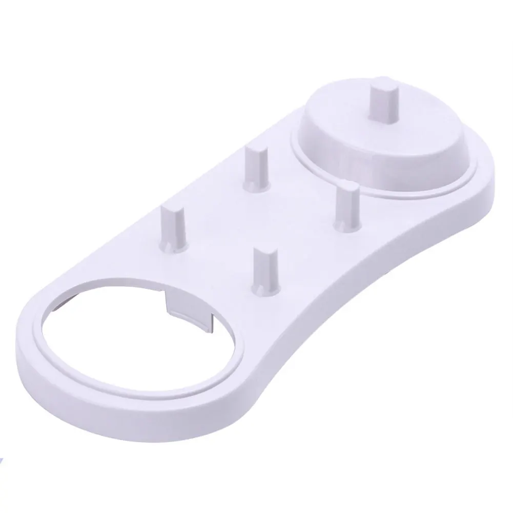Storage Charger Stand No Drilling Double Base Toothbrush Holder Practical Large Capacity For Electric Heads Bathroom Removable