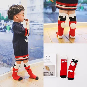 

1 pair/lot children socks cartoon knee sock lovely boy Socks girl Autumn wear for 2-6T kids 14-433