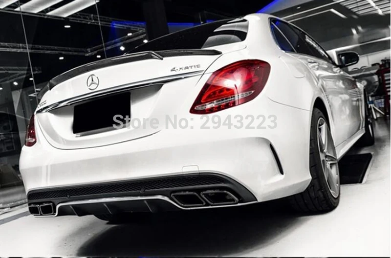 Седан 4 двери для Mercedes Benz C Класс W205 C63 C180 C200 C250 C260-UP задний спойлер на Багажник крыло