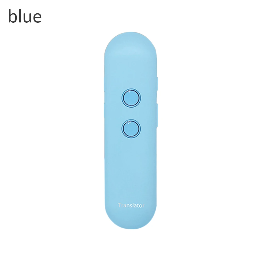 Синий T4 голосовой переводчик мгновенный в реальном времени Bluetooth голосовой переводчик 42 языка FOTA сеть для изучения языка за рубежом Путешествия - Цвет: Синий