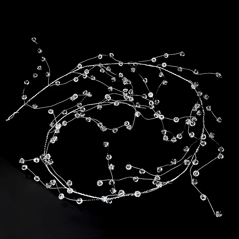 100/120/150cm Acrylic Crystal Bead Curtain Clear Water Drop Diamond Shape Branch String Garland For Wedding Party Decor Supplies