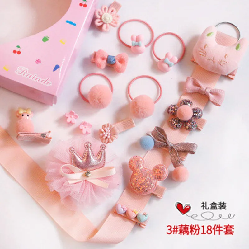 

2020 New Children'S Hair Clip Set Baby Girl Does Not Hurt Hair Accessories