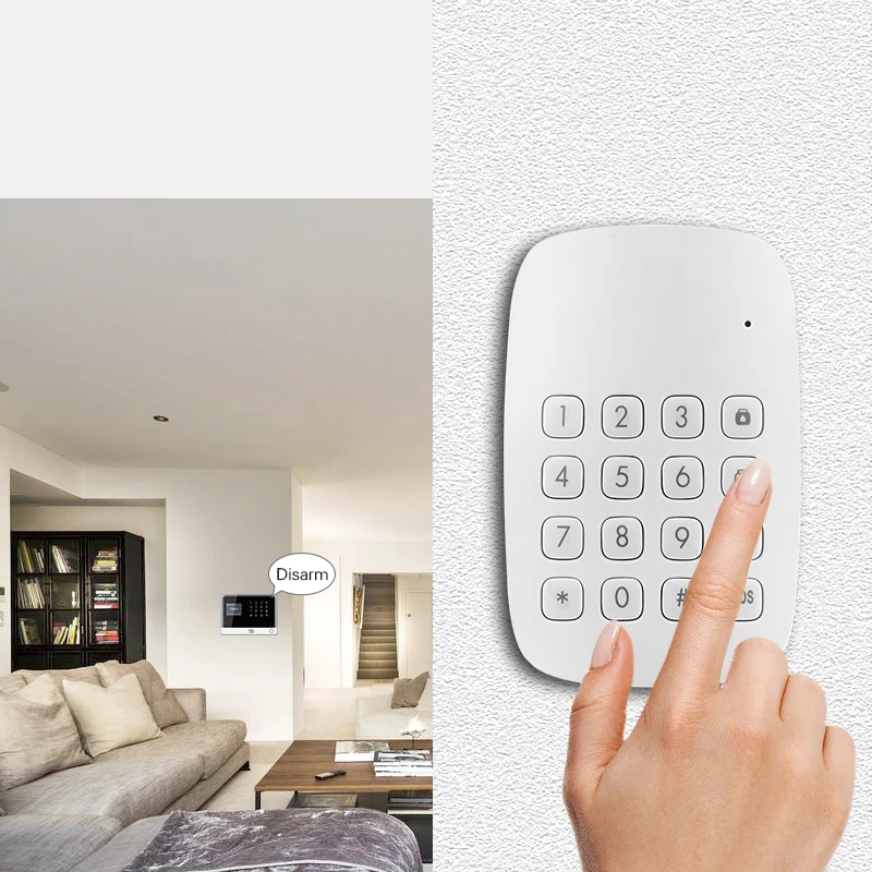 Беспроводная клавиатура для домашней системы безопасности H6 Wi Fi GSM сигнализация