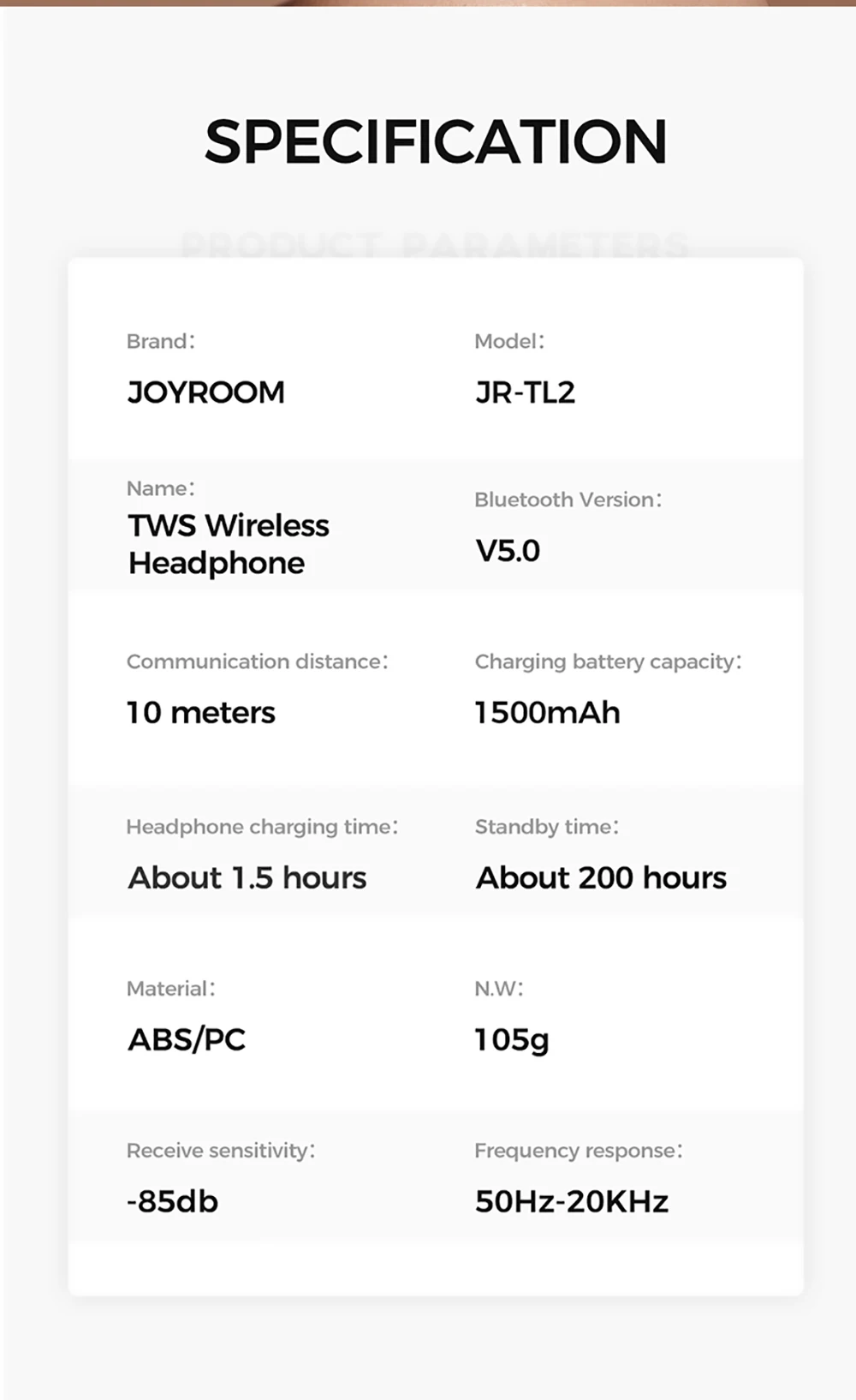 Новинка, Дешевые Наушники Joyroom LT2 TWS Bluetooth V5.0, двойные беспроводные 3D стерео наушники, водонепроницаемые спортивные наушники для телефонов