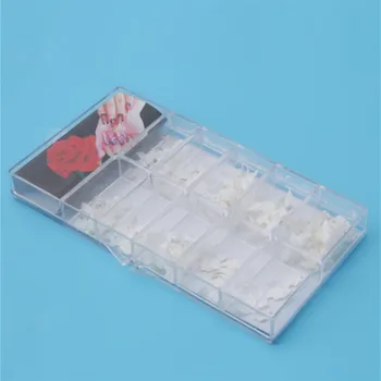 

100Pcs Short Acrylic False Tips Nail Art Fake False Tips Finger Sticker Extension Tool Poly Jelly Gel Nails Mold Nail Tool