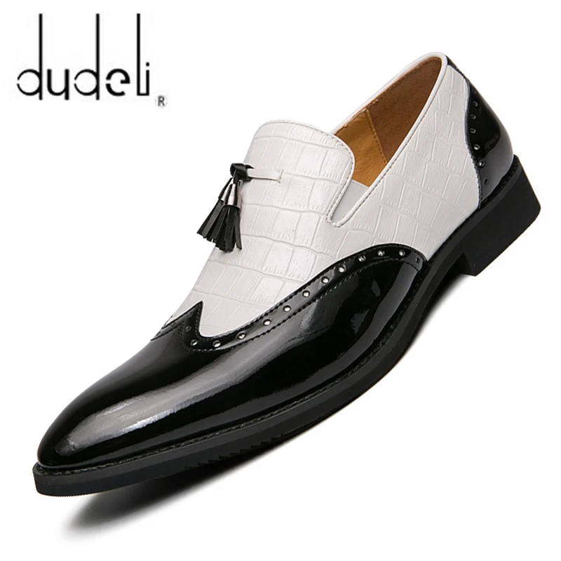 Большие размеры 38-48 Мужские броги в британском стиле Модельные туфли-оксфорды