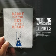 450 г хлопчатобумажная бумага для свадебных приглашений на заказ Рождественская открытка благодарения благодарственные открытки