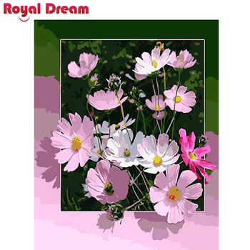 

Flower series DIY Painting By Numbers Kit Paint On Canvas Painting Calligraphy For Home Decor