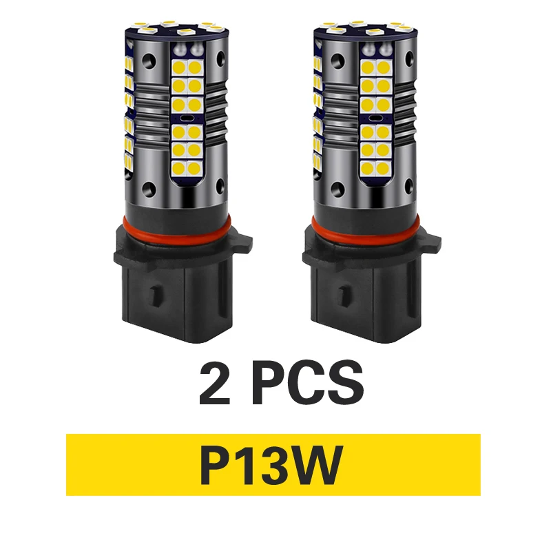 2pcs Car LED Lights H8 H11 HB4 For Ford focus 2 3 mk2 mk3 mk1 fiesta mk7 mondeo mk4 mk5 fusion ranger c max explorer kuga s-max - Испускаемый цвет: P13W