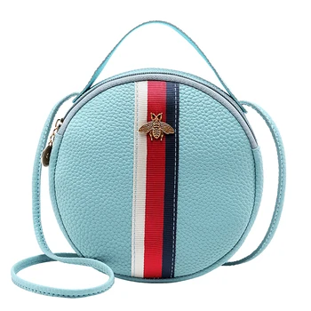 

Women New Designed Round Crossbody Bags Retro Cute Shoulder Bag Ladies Shopping Mini Messenger Bags Small Satchels Handbag Purse