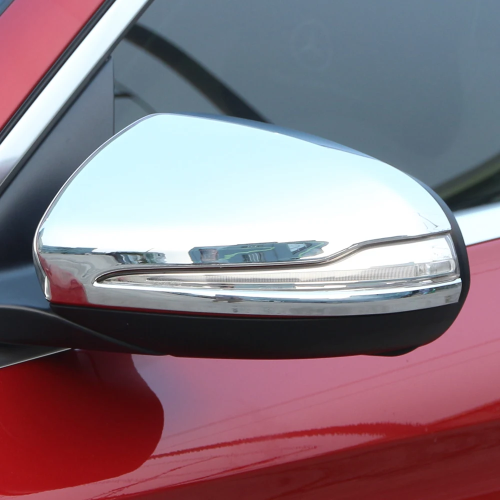 Для Mercedes Benz GLC C Class W205 авто аксессуары для автомобиля Стайлинг Зеркало заднего вида декоративная раковина наклейка накладка ABS покрытие