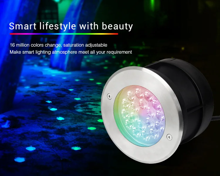 MiBoxer SYS-RD1 SYS-RD2 5 Вт 9 Вт RGB+ CCT светодиодный подземный свет Открытый водонепроницаемый свет приложение/wifi/Amazon Голосовое управление