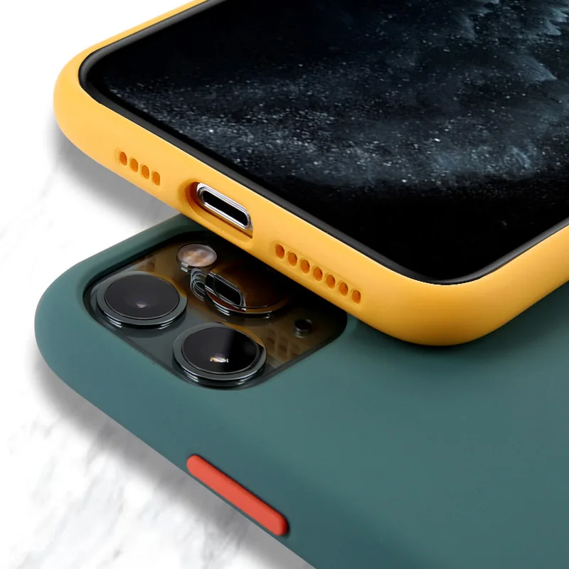 Чехол для телефона карамельного цвета iPhone 11 Pro Max X XS XR Мягкий ТПУ силиконовый