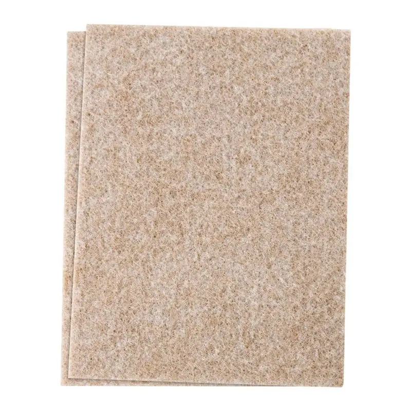 

Promotion! Self-Stick Furniture Felt Sheet for Hard Surfaces to Cut into Any Shape (2 pack) Beige