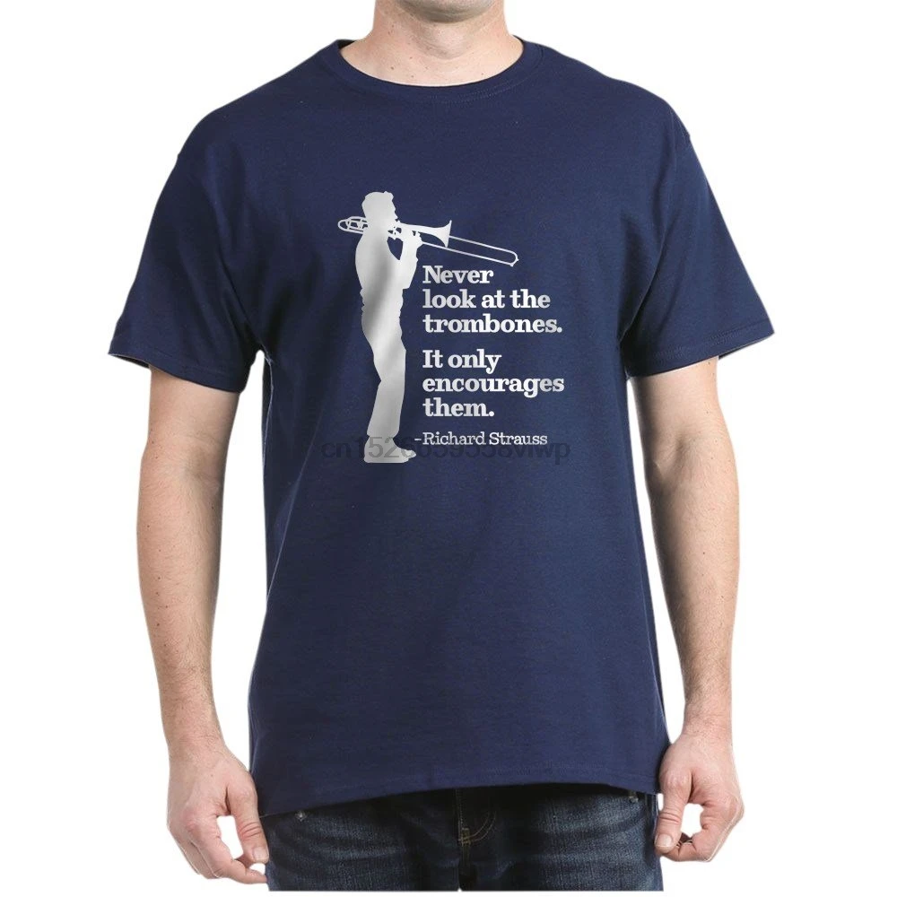 

Never Look At The Trombones Cotton T-Shirt