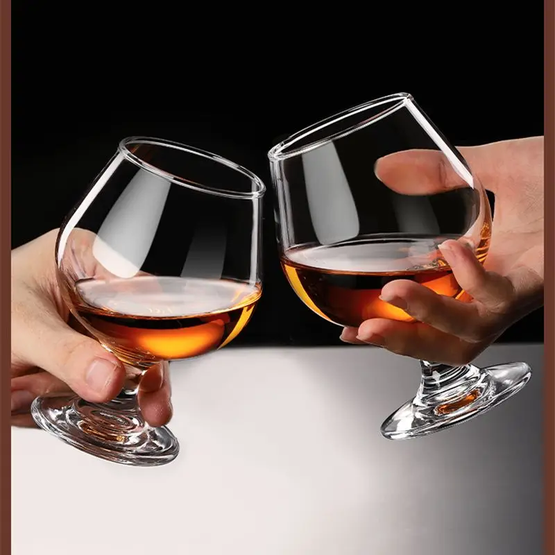 European Brandy Glass Cup Short Legs Cognac Whisky Glass Cocktail Glasses Drinking Glasses 6Pcs