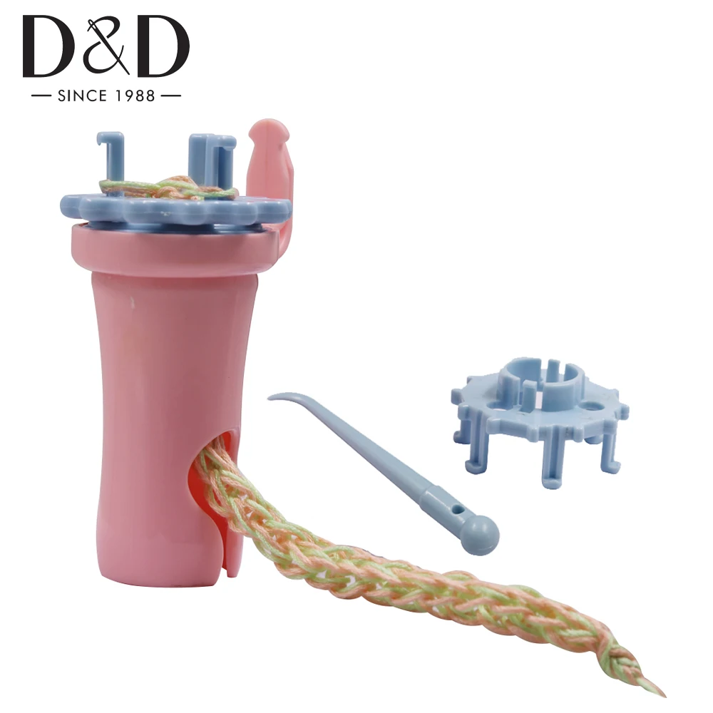 1 Set Plastic Knitting Dolly Rope Braided Yarn Wool Knitter DIY Doll