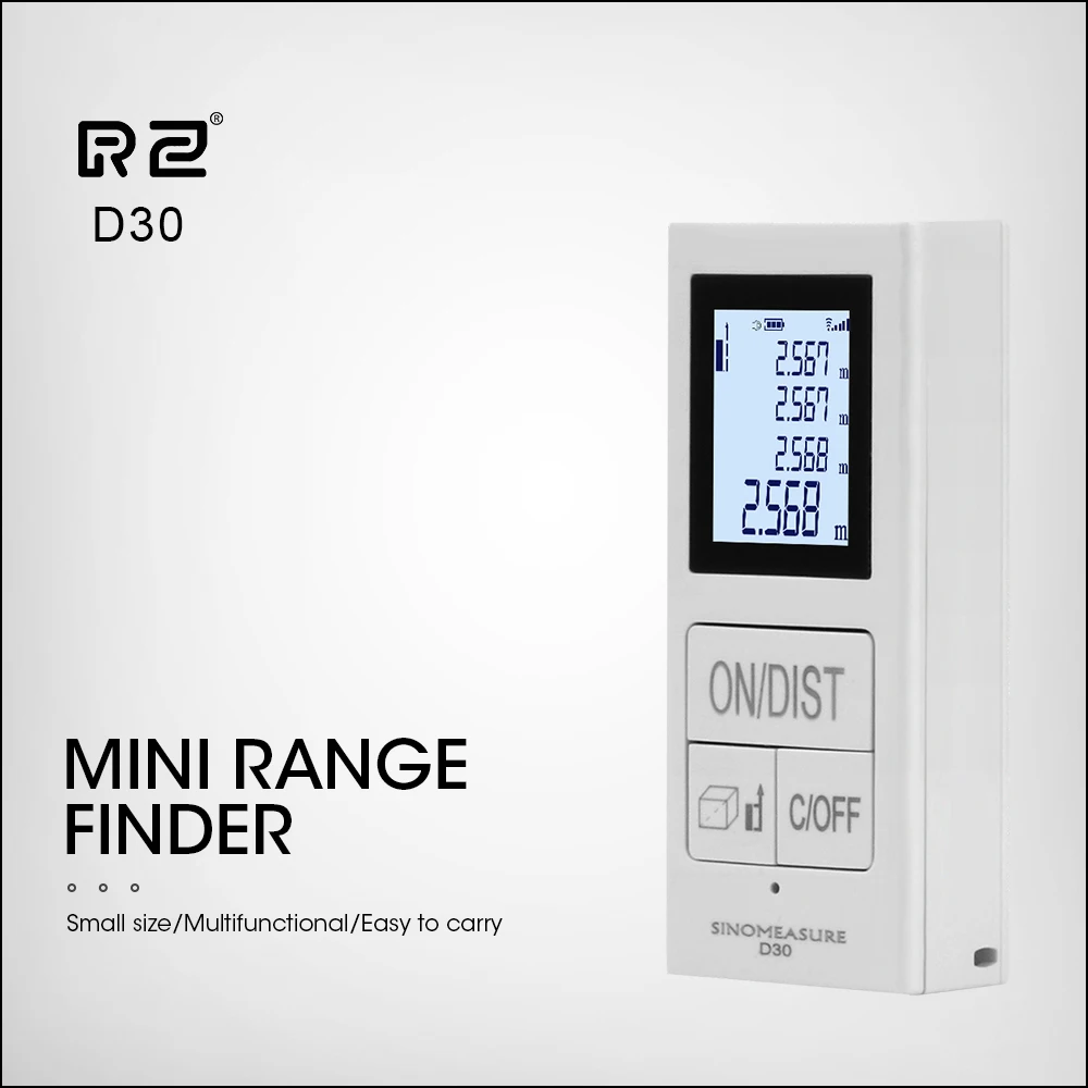 

RZ Mini Laser Rangefinder Pen Digital Handheld Laser Distance Meter Range Finder With Rechargeable Distance Meter Range 0.03~30m
