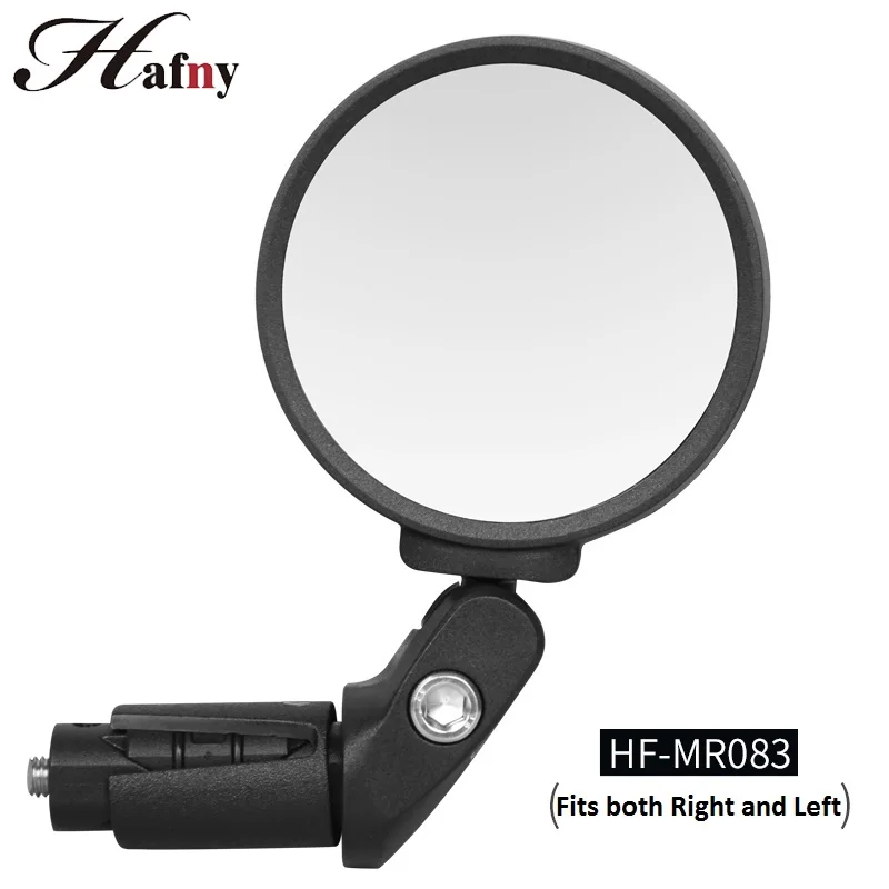 Hafny Bar End Bike Mirror Safe Rearview Mirror Stainless Steel Lens 