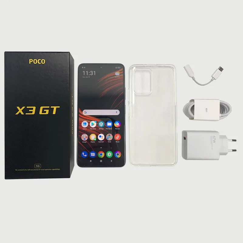 POCO X3 GT 5G 8GB 128GB/256GB NFC Global Version MTK 1100 67W 6.6'' 120Hz 5000mAh 64MP Triple Camera Smartphone