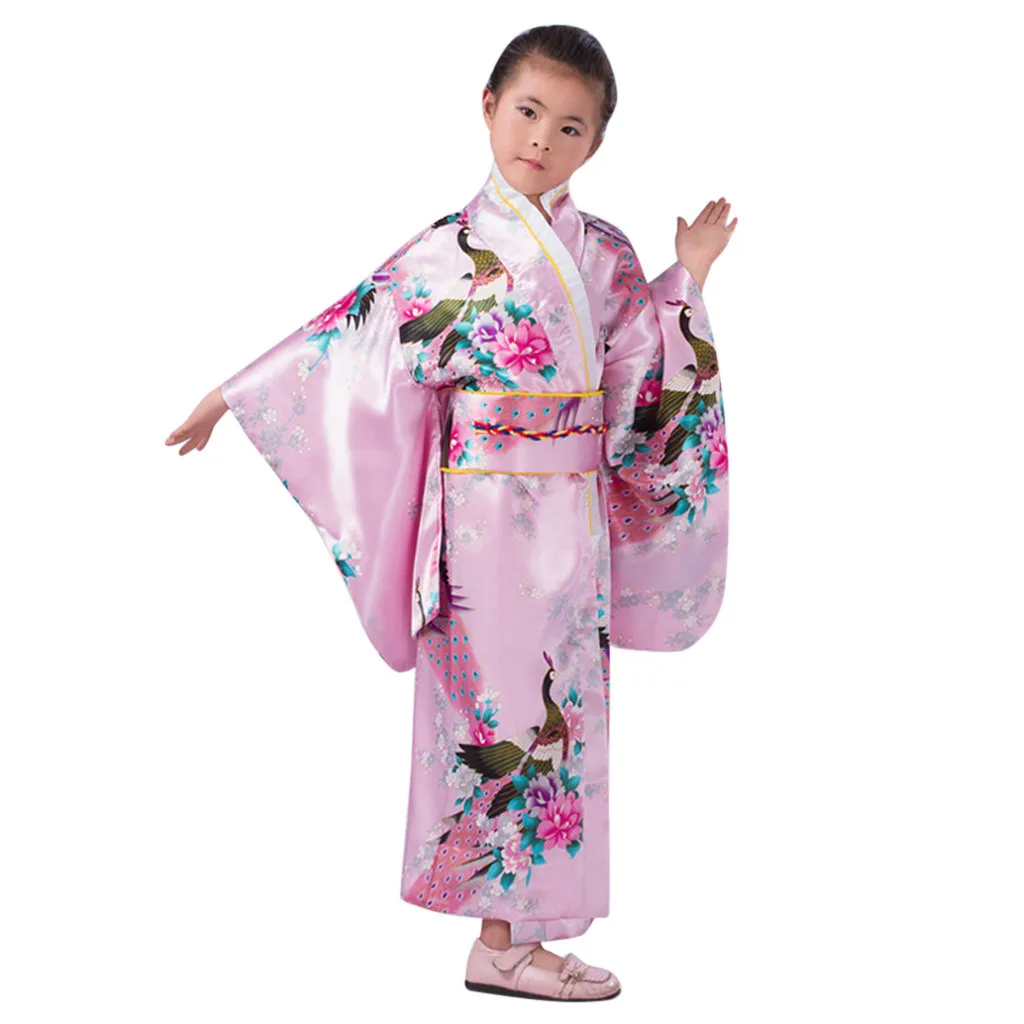 Одежда для маленьких девочек, кимоно, халат, традиционный японский костюм, новое вечернее платье для девочек, японский костюм для костюмированной вечеринки