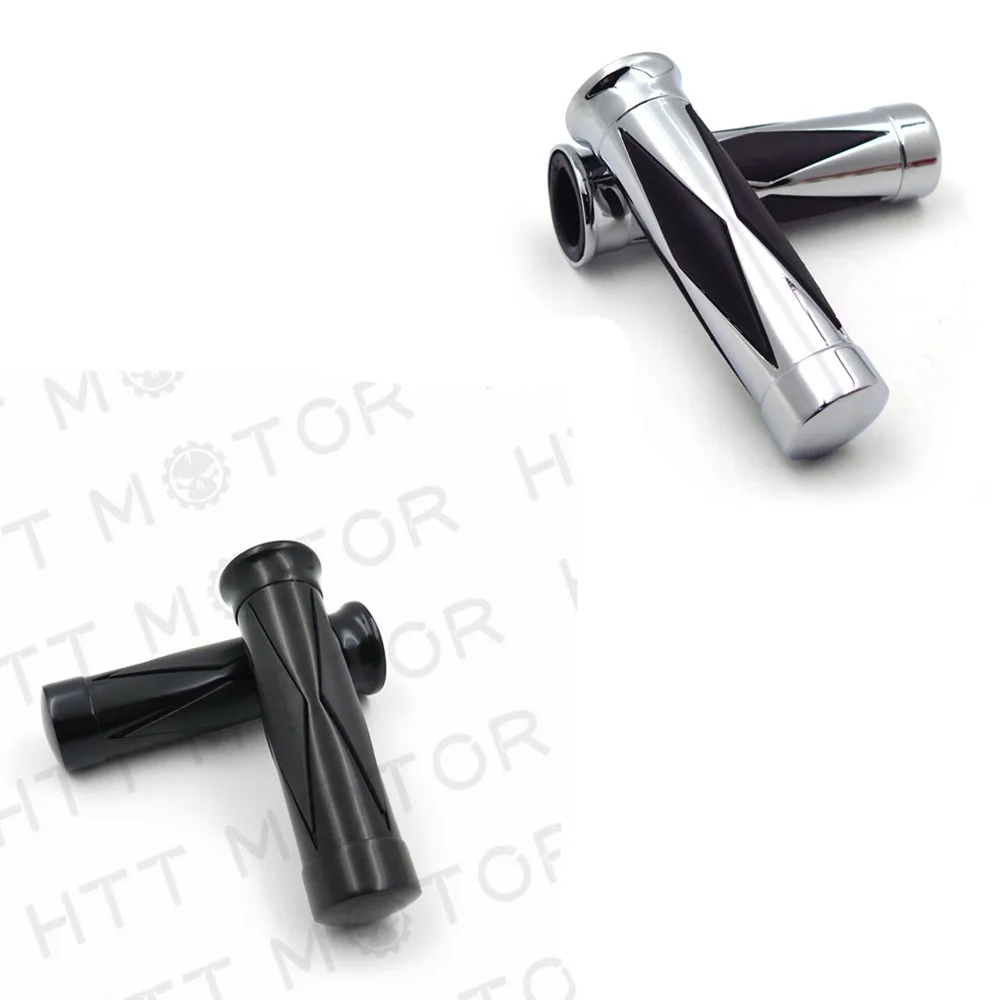 1 дюйм. Ручки для Harley Davidson Softail Cross Bones Deuce Rocker Chrome BLACK Aftermarket БЕСПЛАТНАЯ ДОСТАВКА
