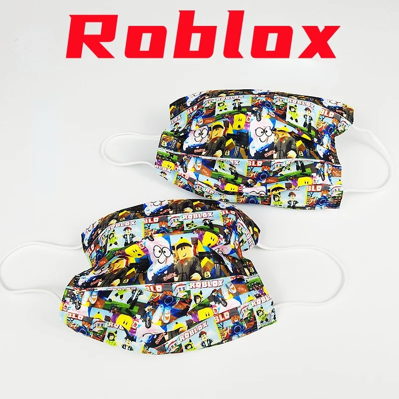 Robloxs Mask Adult Kids Disposables Face Masks 3 Layer Filter Anti Dust Flu Fabric Melt Blown Protective Breathable Mouth | Игрушки и