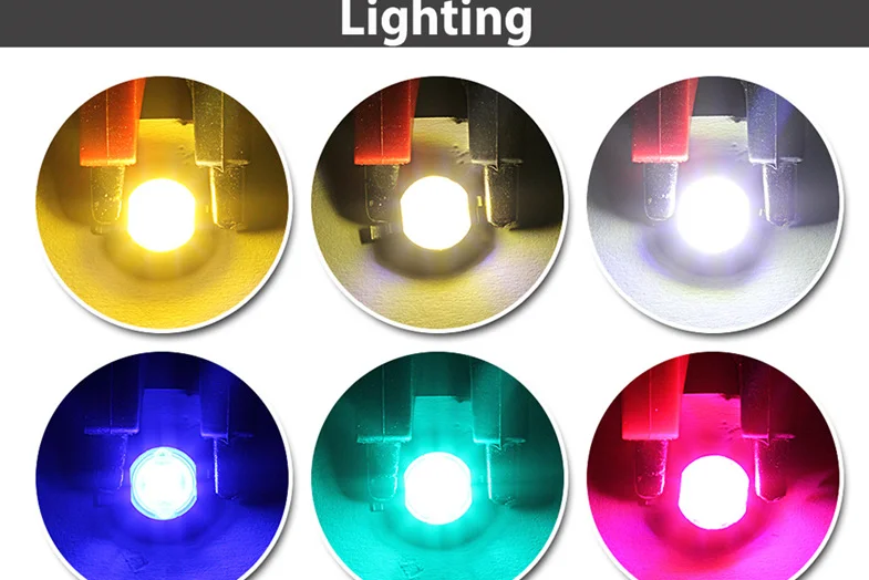 Free Shipping 10pcs 1W 3W 5W High Power LED Chip Lamp Bulbs SMD Diodes Warm Cold White Red Green Blue Yellow Grow Light Beads