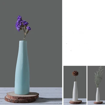 

New Simple Flower Hydroponic Small Flower Vase Creative Ceramic Vase Bottle Decoration