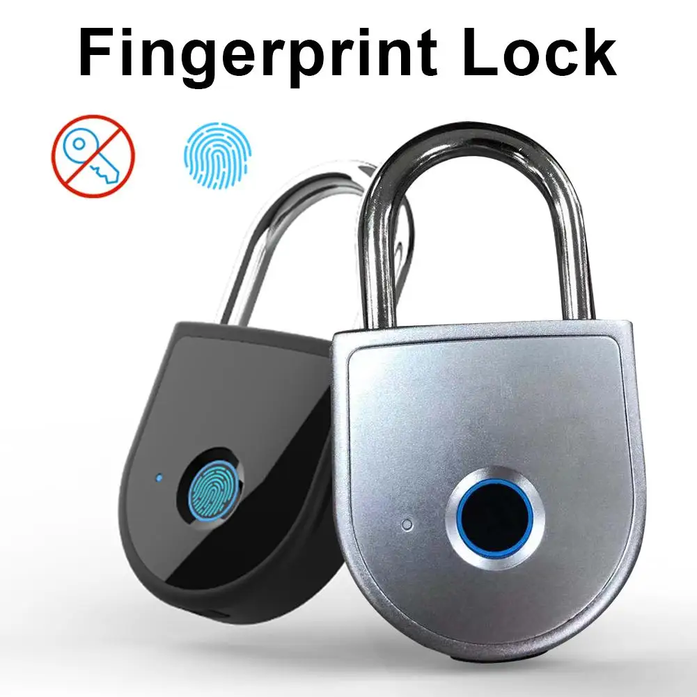

W10 Fingerprint Bluetooth Lock Fingerprint APP Remote Mobile Phone Unlocking IP65 Waterproof Smart Padlock For Offices