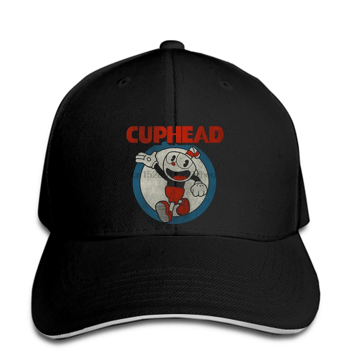 Cuphead винтажная круглая бейсбольная кепка с графикой для мальчиков snapback Кепка с острым носком