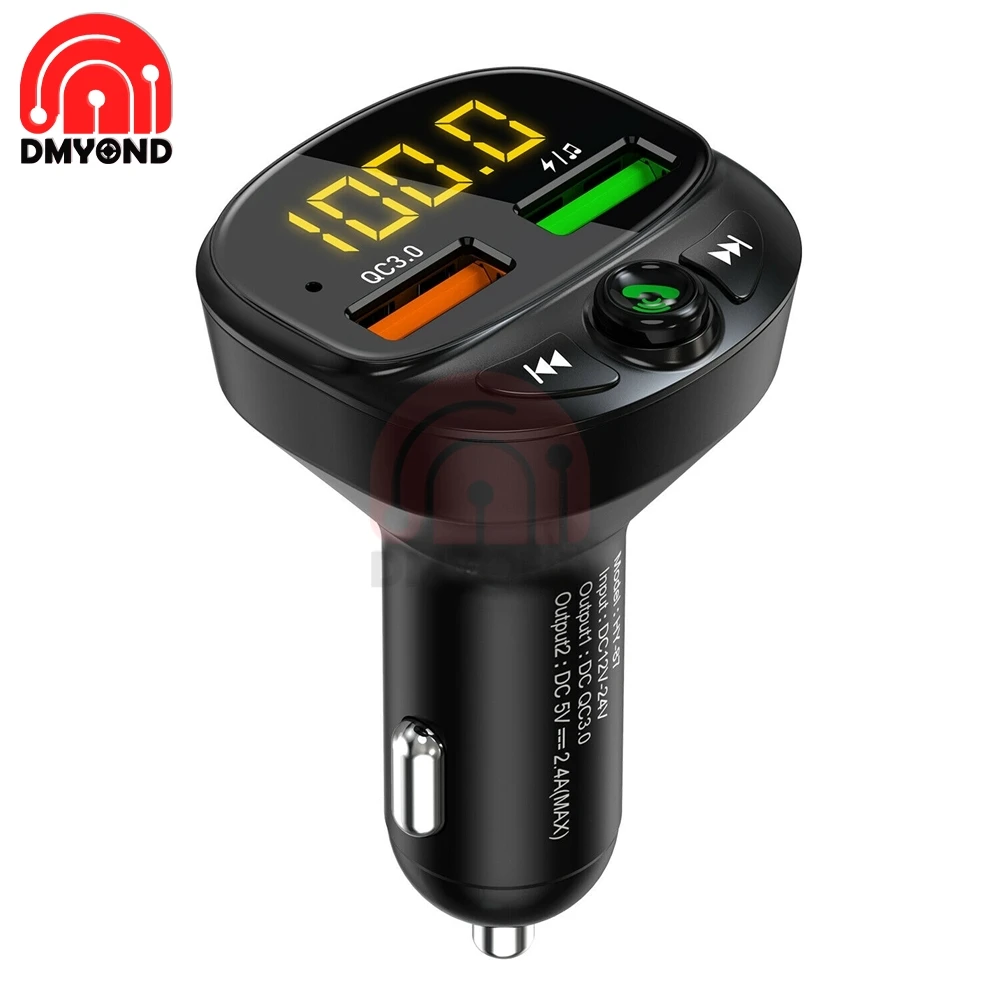 Автомобильное зарядное устройство 12 В быстрая зарядка Usb Qc 3 QC3.0 беспроводной