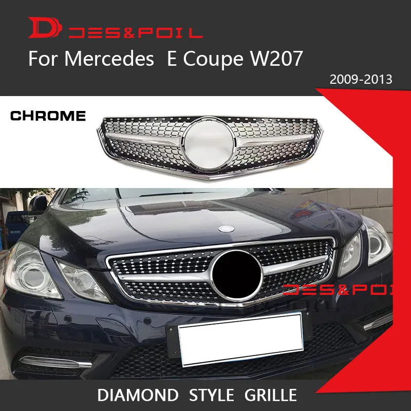 Diamant Kühlergrill Front Grill für Mercedes W207 C207 A207 E200 E220  2009-2013