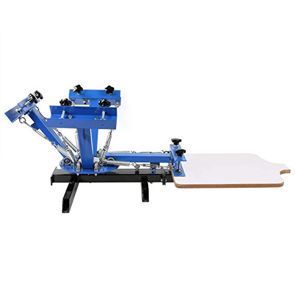 YUEWO трафаретная печатная машина трафаретная печать пресса шелкография для футболки рукоделие принт(4 цвета 1 станция