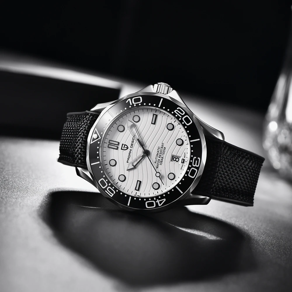 2021 New PAGANI DESIGN Men's Watches Fashion Automatic watch men mechanical wristwatch NH35/8215 200M Diver watch for men Clock