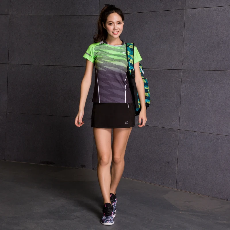 

Badminton Clothing Suit Women's Spring and Summer Wear Quick-drying Breathable Sports Skirt Suit