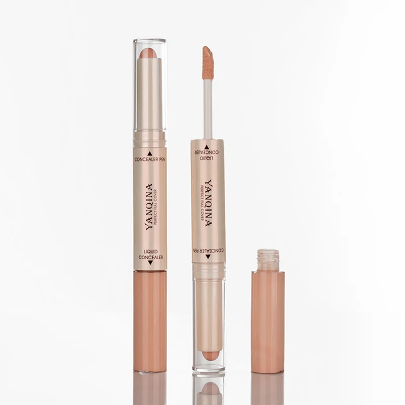 

10Pcs Double Head 2 In 1 Liquid Concealer Makeup Full Cover Hide Blemish Dark Circles Long Lasting Concealing Face Cosmetics