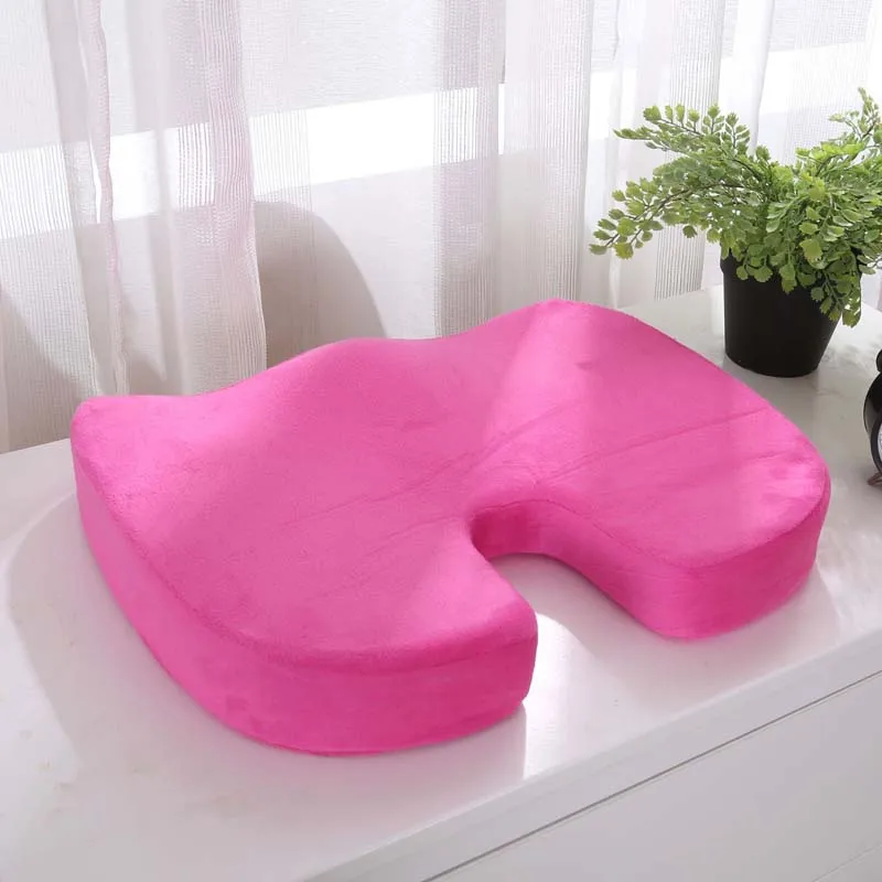 Orthopedic Booster Seat Cushion Memory Foam Chair Massage Pad Office Back-rest Pad Driver Pilot Headrest chair cushions indoor