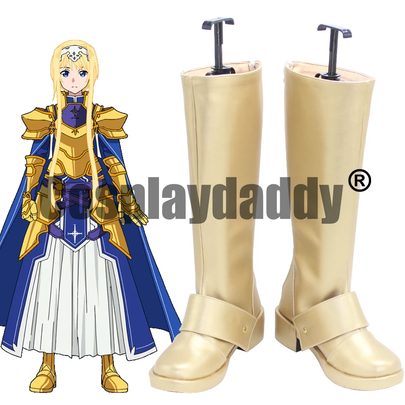 

Sword Art Online Alicization Integrity Knight Integrator Alice Zuberg Synthesis Thirty Ver. Anime Cosplay Shoes Boots X002