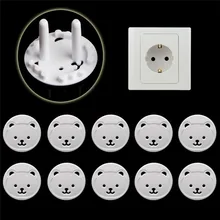 Prise de courant électrique 10 pièces, Protection de sécurité pour enfants et bébés, couvercle de Protection Anti choc électrique, Standard européen