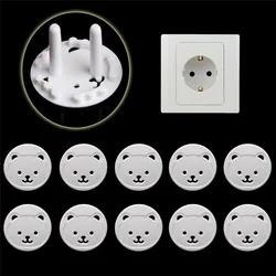Prise de courant électrique 10 pièces, Protection de sécurité pour enfants et bébés, couvercle de Protection Anti choc électrique, Standard européen 