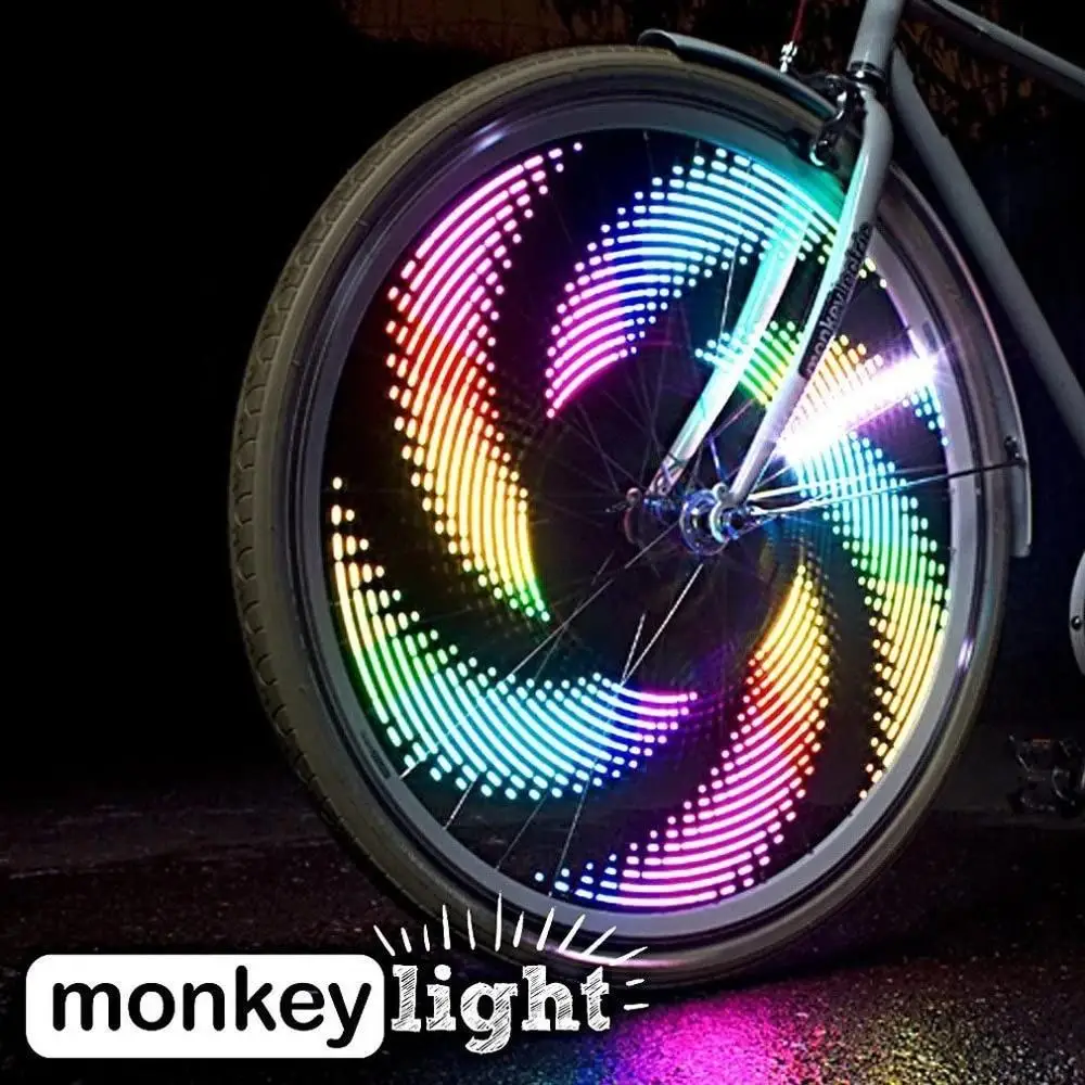 Bike Accessories 3D Bicycle Spoke LED Lights Illuminate the Streets Fancy LED Colorful Bike Wheels Light bicycle parts bike accessories