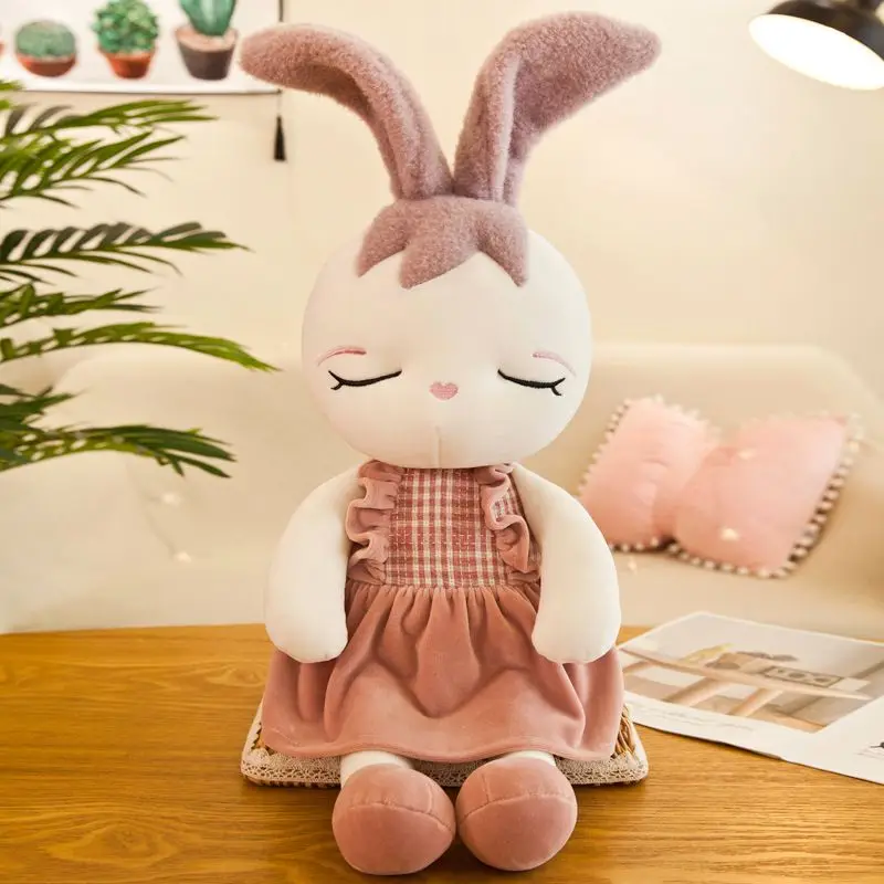 1PC 50cm Kawaii Cartoon Rabbit Plush Toy Bunny With Skirt Doll Soft Stuffed Doll Kids Girls Birthday Christmas Gift Sleeping